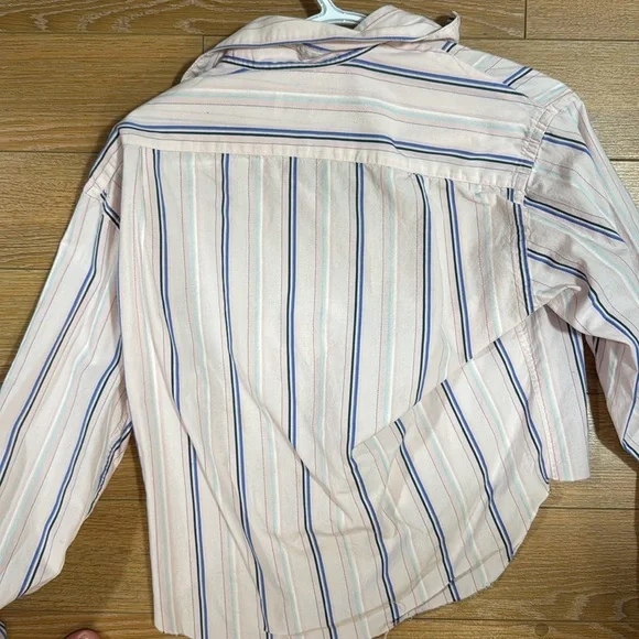 Lacoste Reworked Cropped Striped Shirt - Picture 4 of 4